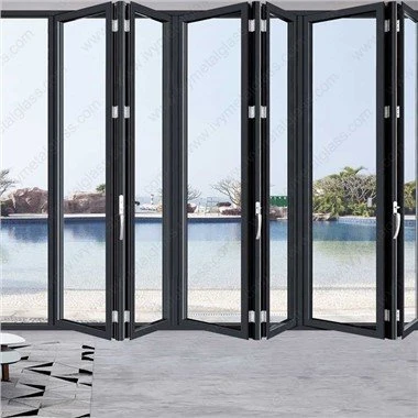 דלתות אלומיניום כבדות דו מתקפלות